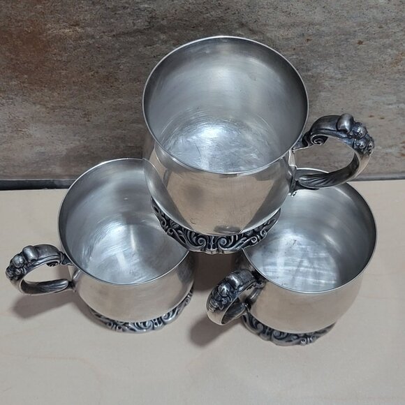 Reed & Barton 1629 King Francis  Punch Cup Set of 3 - Picture 12 of 12